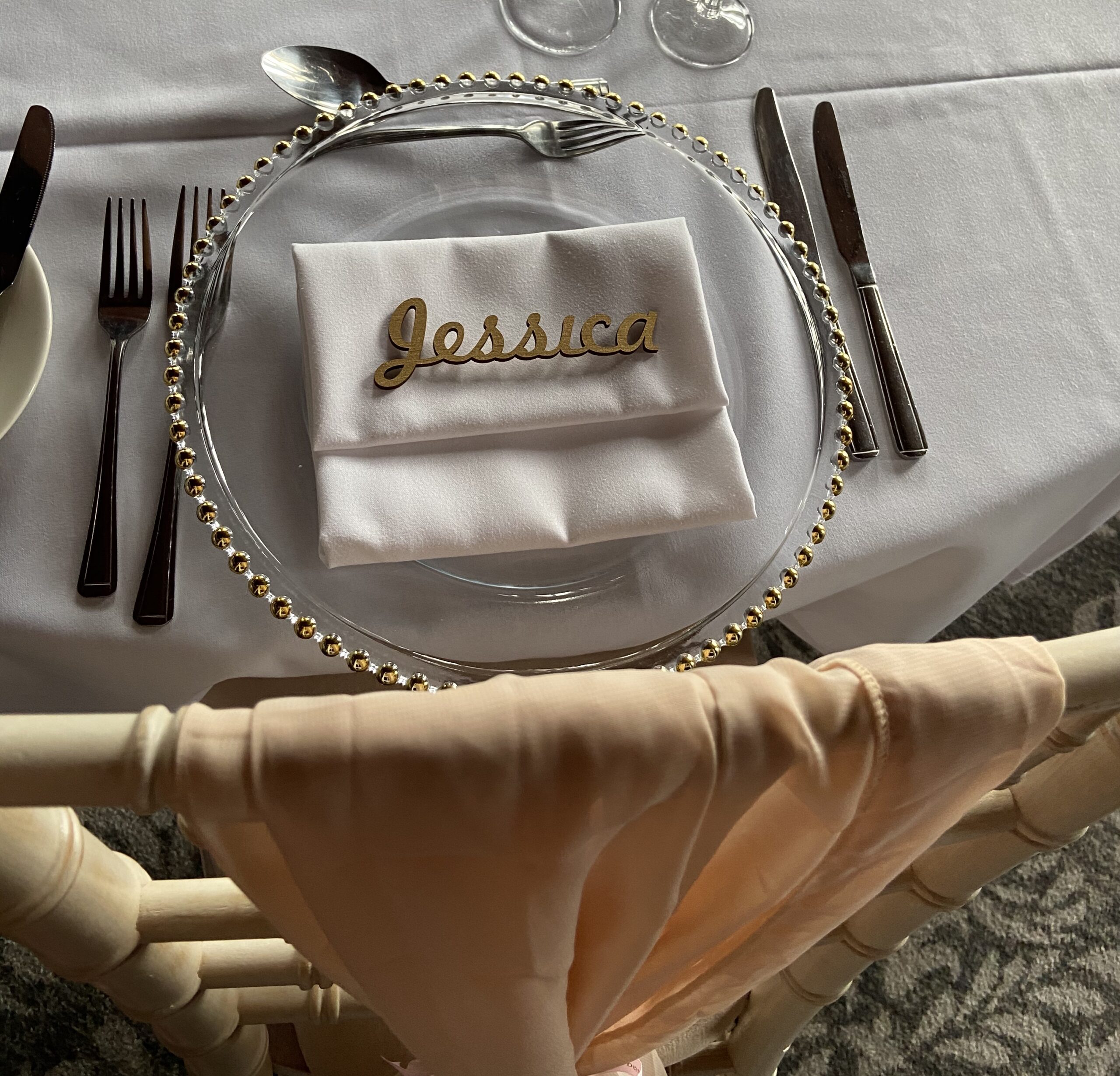 White linen napkin